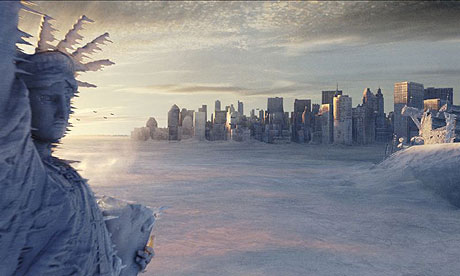 Frozen Statue of Liberty from The Day After Tomorrow, a doom-mongering movie