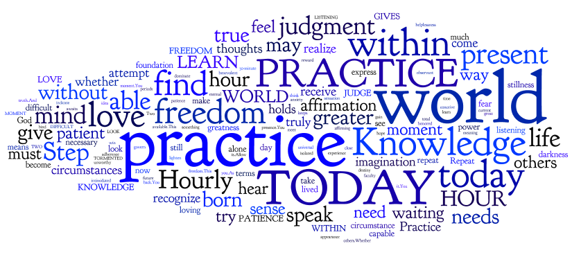 Steps To Knowledge Steps 57-62 Word Cloud - Practice Today