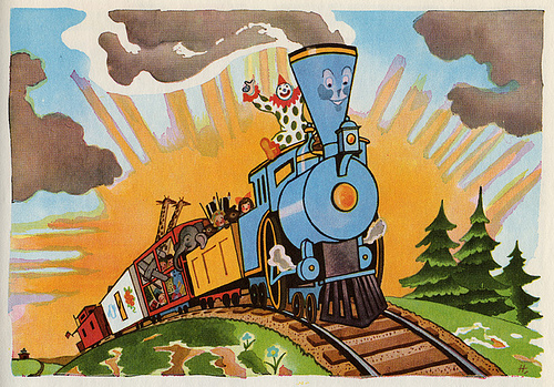 I will keep my hands to the plow today, I'll keep trying and believing, like the Little Engine That Could