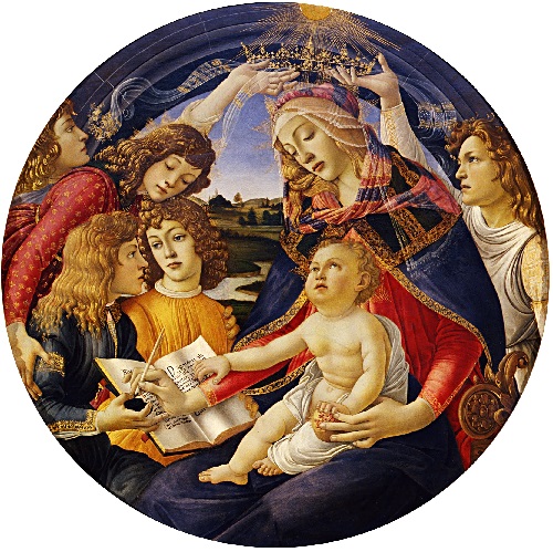 Madonna of the Magnificat by Sandro Botticelli. My inner life imitates, drinking in silence