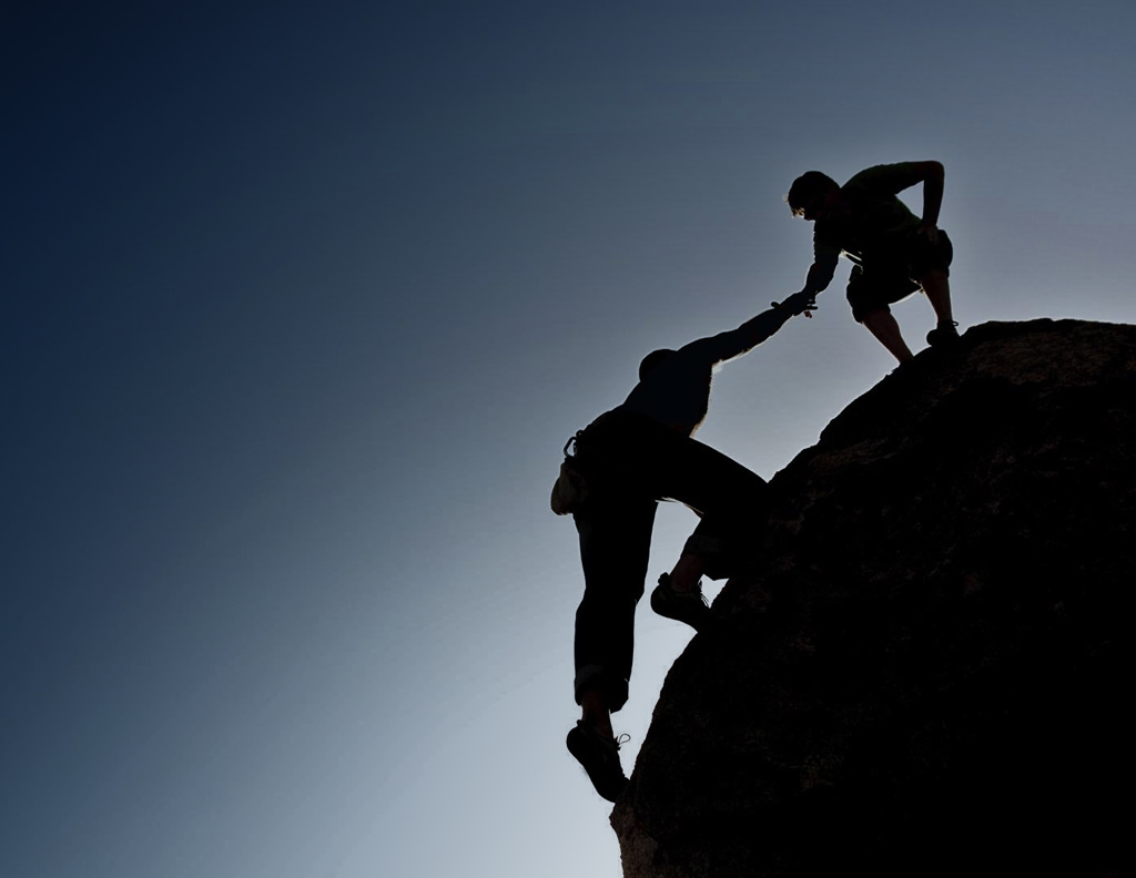 leadership-mountain-climbing I try to help people up the mountain