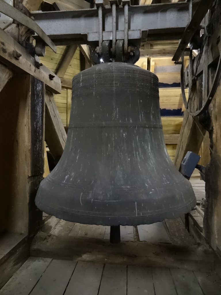 A really big iron church bell. We must run aground upon some island.